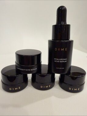 DIME Hyaluronic Acid Serum & Luminosity Eye Serum Set — Black